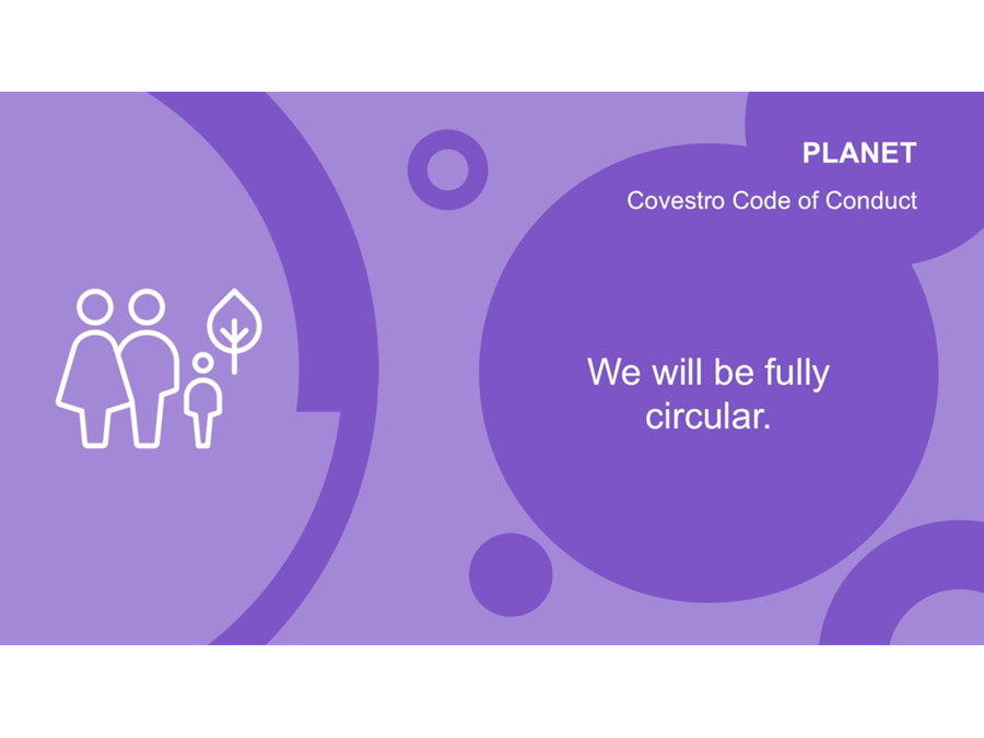 Covestro Compliance "Planet" – Slide 5: "We will be fully circular"."