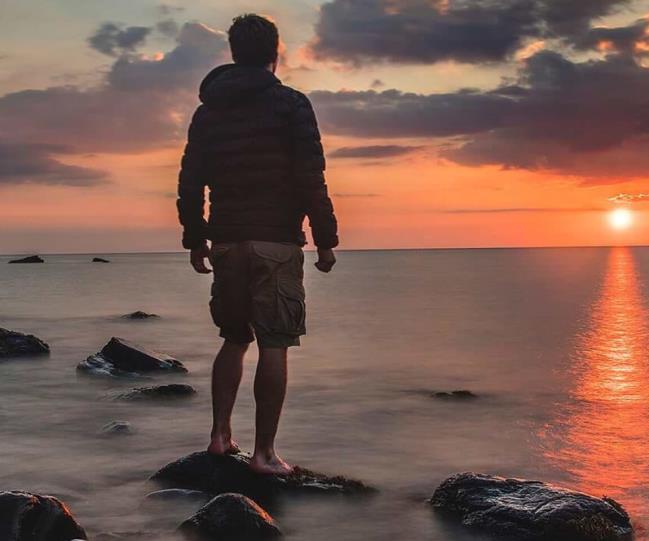 Sunset at the sea